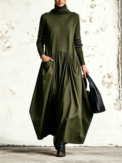 Teresa | Vestido Oversize con cuello alto