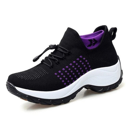 Adriana | Zapatillas Plataforma Deportivas Mujer Cordones Tejido