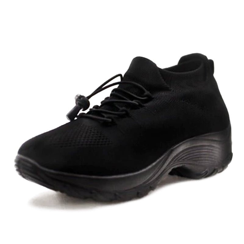 Adriana | Zapatillas Plataforma Deportivas Mujer Cordones Tejido