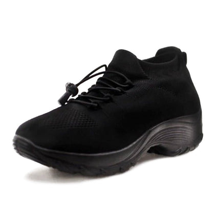 Adriana | Zapatillas Plataforma Deportivas Mujer Cordones Tejido