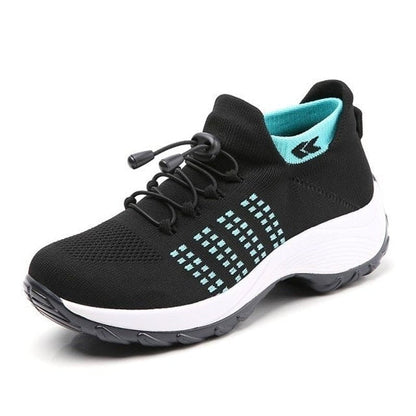 Adriana | Zapatillas Plataforma Deportivas Mujer Cordones Tejido