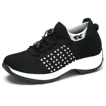 Adriana | Zapatillas Plataforma Deportivas Mujer Cordones Tejido