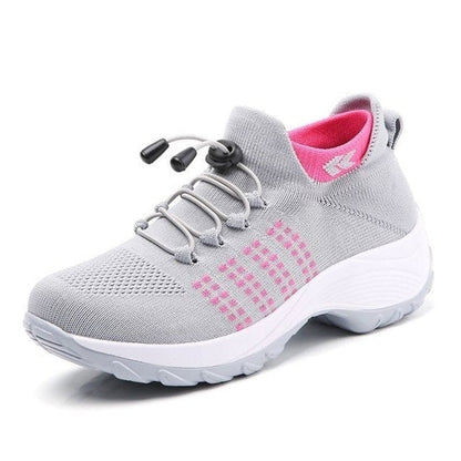 Adriana | Zapatillas Plataforma Deportivas Mujer Cordones Tejido