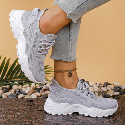 Aitana | Zapatillas de Deporte Mujer Suela Gruesa Tejido Mesh