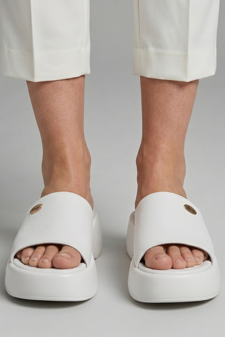 Aitana | Zapatillas Plataforma Sin Cordones Mujer Punta Abierta