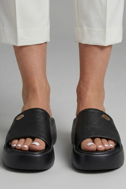 Aitana | Zapatillas Plataforma Sin Cordones Mujer Punta Abierta