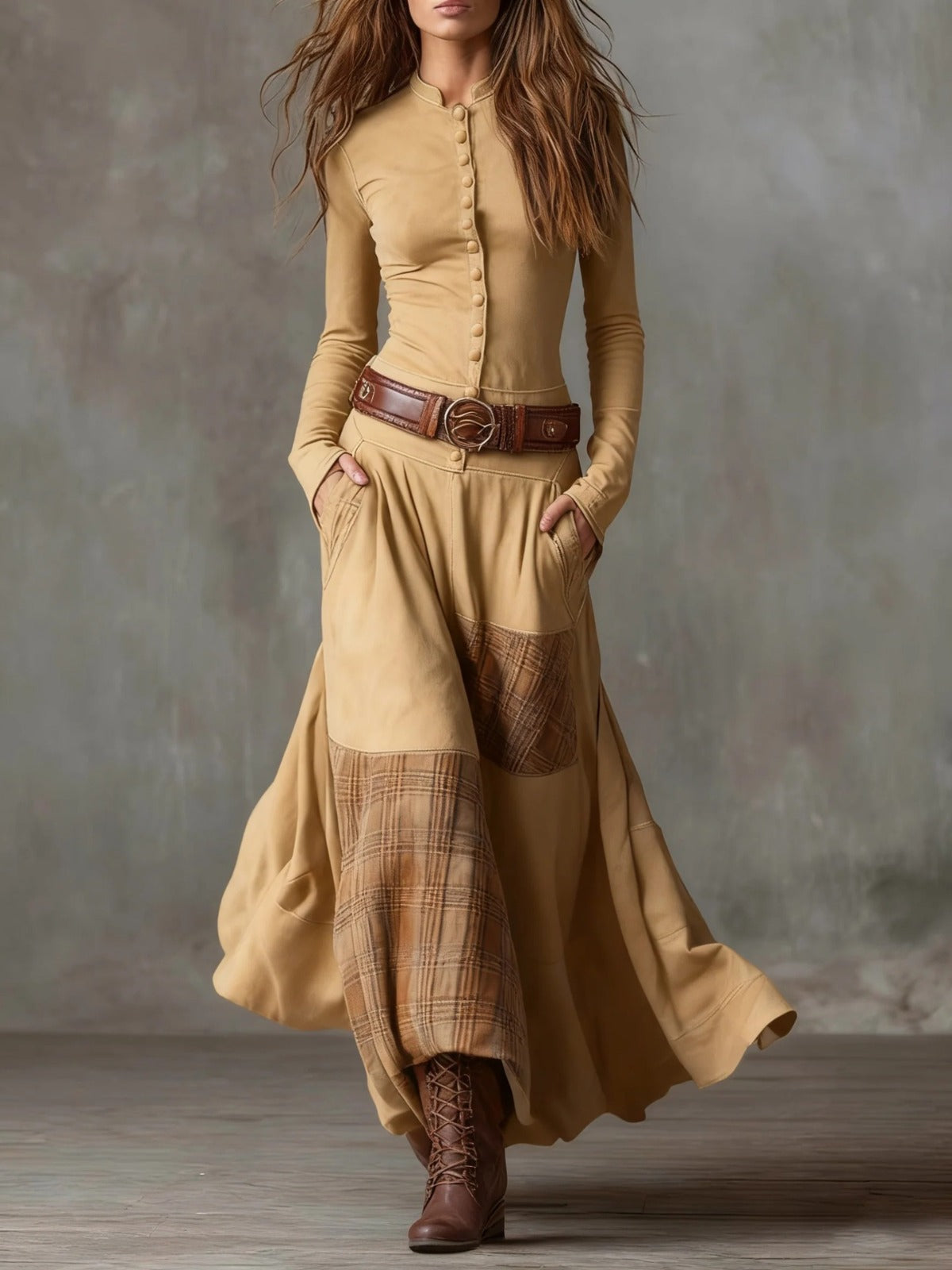 Esperanza | Vestido Efecto Ante