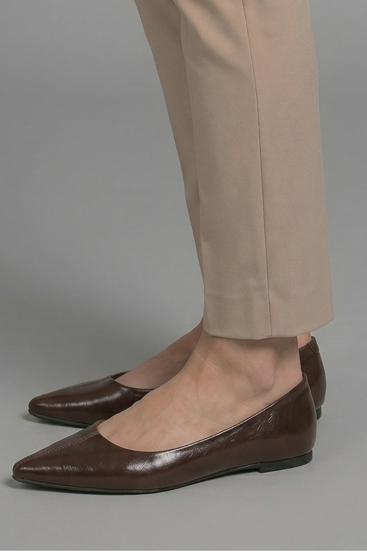 Amaia | Bailarinas de Cuero Punta Fina Mujer Slip-On