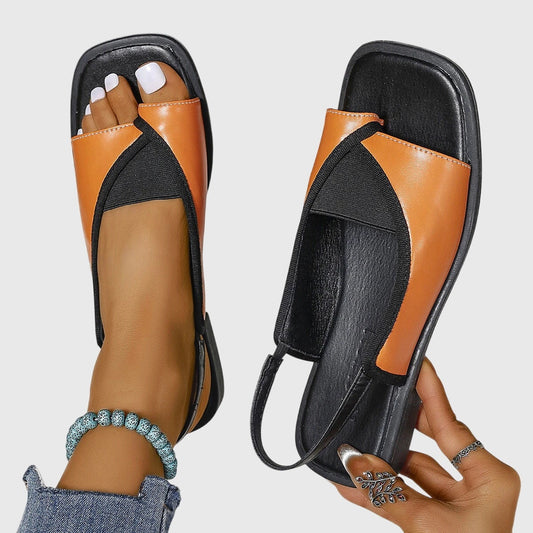 Amaia | Sandalias Planas Slingback Mujer Punta Cuadrada