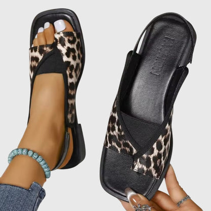 Amaia | Sandalias Planas Slingback Mujer Punta Cuadrada