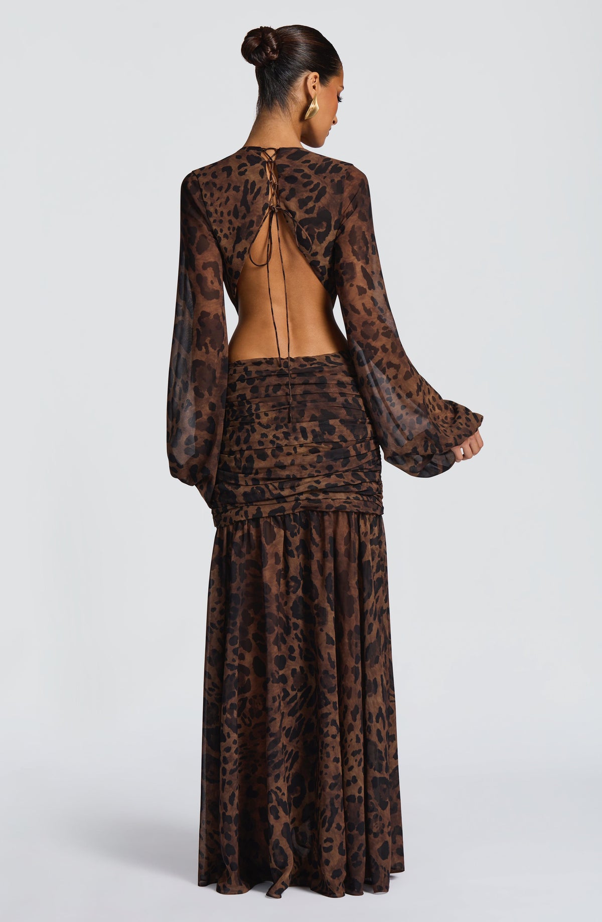 Noche Salvaje — Vestido Largo Animal Print
