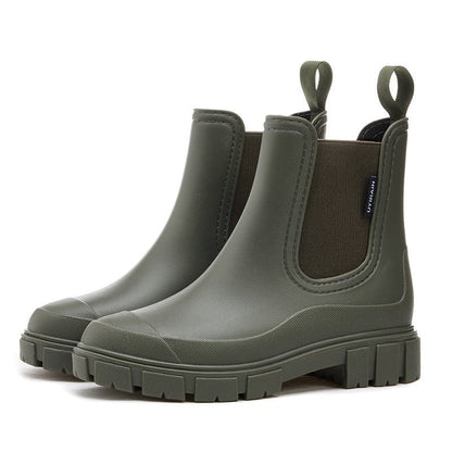 Claudia | Botas Chelsea de Agua Impermeables Mujer Plataforma
