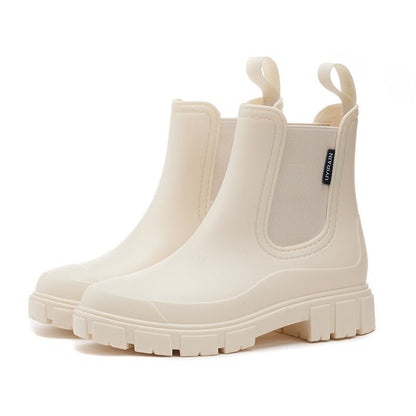Claudia | Botas Chelsea de Agua Impermeables Mujer Plataforma