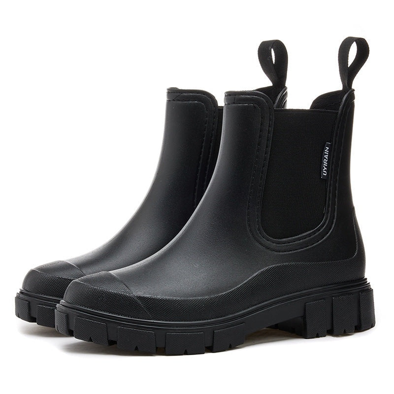 Claudia | Botas Chelsea de Agua Impermeables Mujer Plataforma
