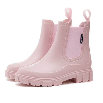 Claudia | Botas Chelsea de Agua Impermeables Mujer Plataforma