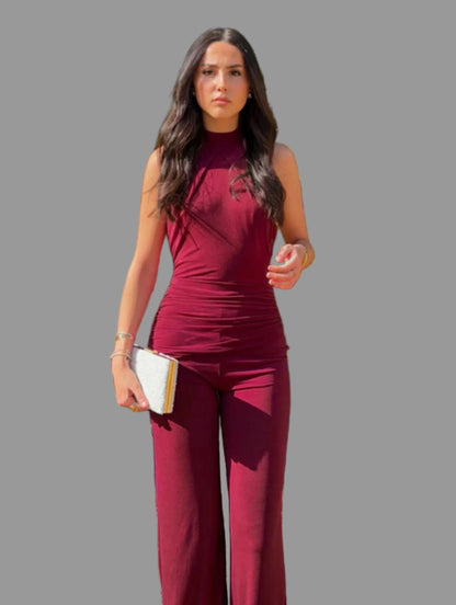 Elegancia Burdeos