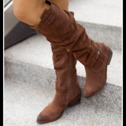 Candela | Botas de Ante Caña Alta Mujer de Invierno