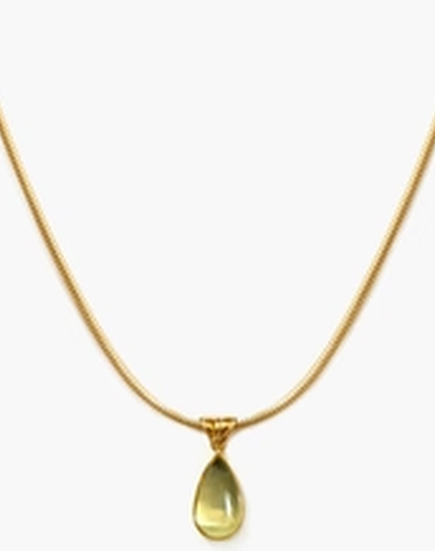 Alhaja | Collar Gota de Cuarzo Citrino