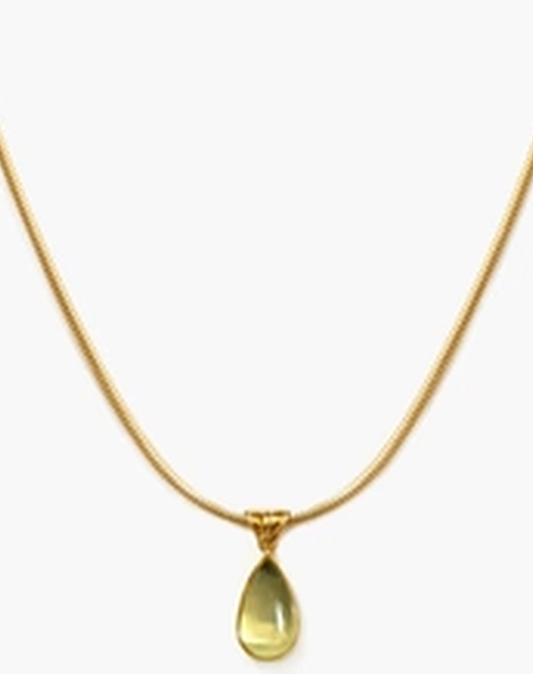 Alhaja | Collar Gota de Cuarzo Citrino