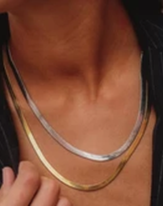 Alhaja — Set de Collares Cadena Herringbone