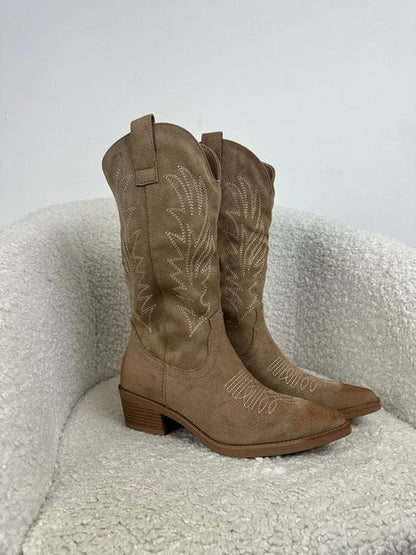 Laia | Botas Cowboy Mujer Caña Alta Bordado Western