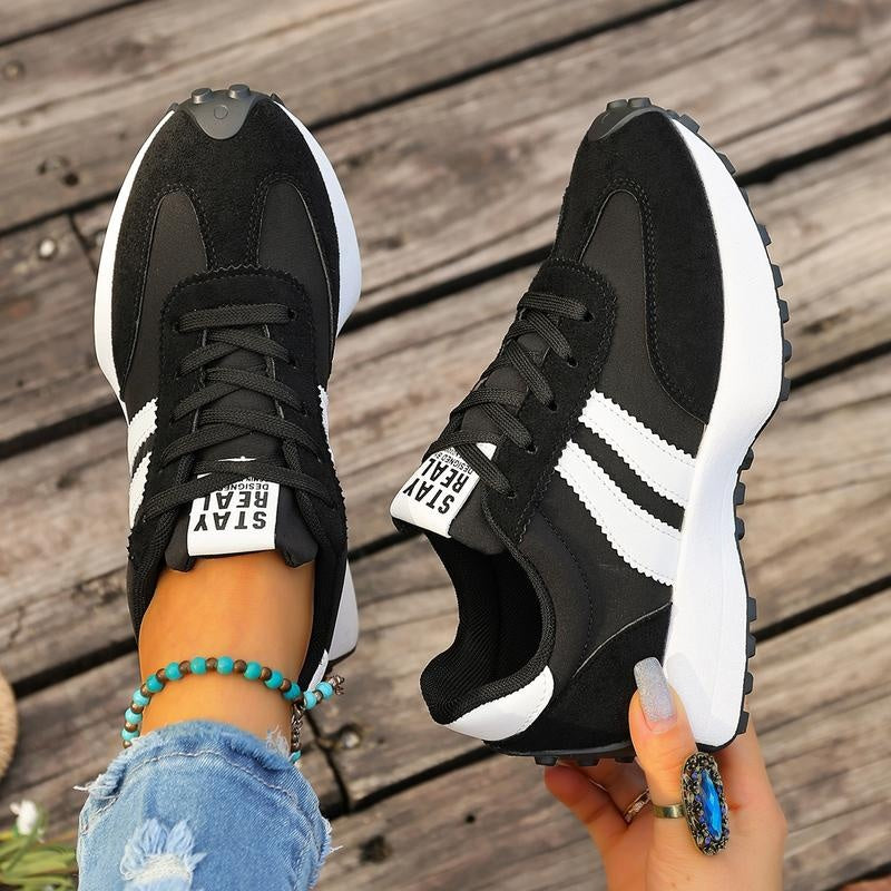 Laura | Zapatillas Running Casual Mujer Estilo Retro Suela Chunky