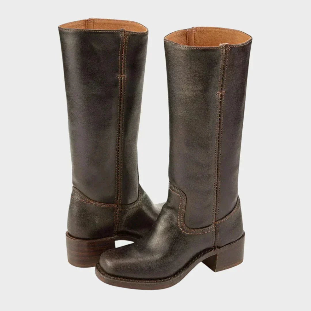 Lorena | Botas Vaqueras de Piel Mujer Caña Alta