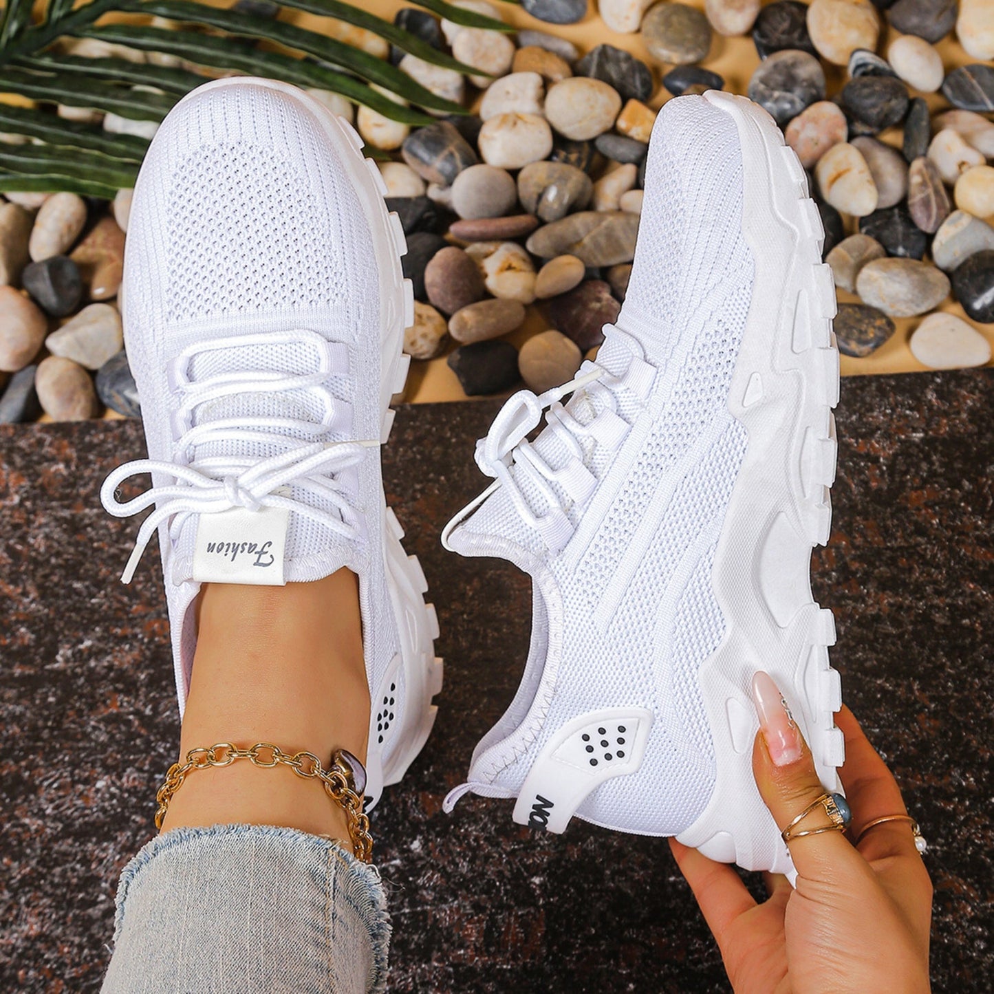 Lorena | Sneakers Mujer de Deporte Estampado Animal Print Cordones