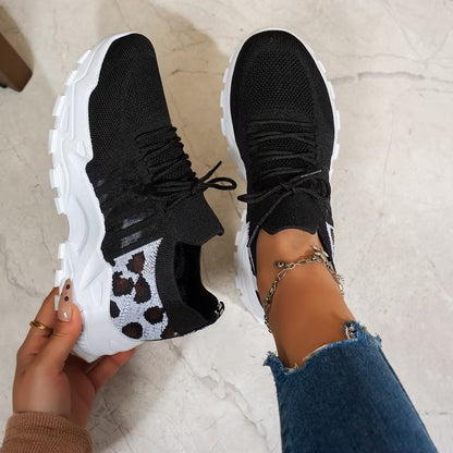 Lorena | Sneakers Mujer de Deporte Estampado Animal Print Cordones