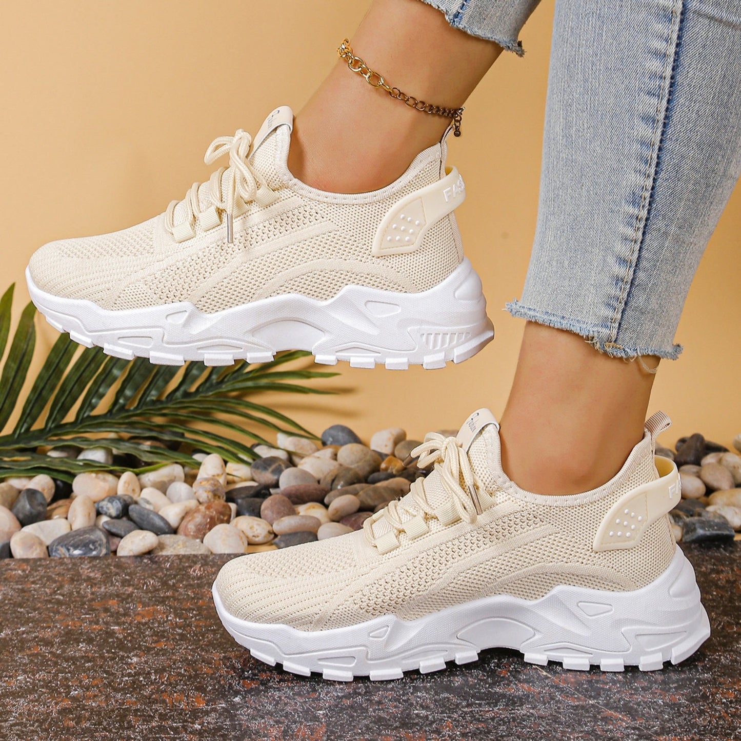 Lorena | Sneakers Mujer de Deporte Estampado Animal Print Cordones