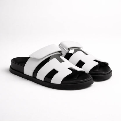 Marcos | Sandalias de Cuero con Velcro Hombre Suela Antideslizante