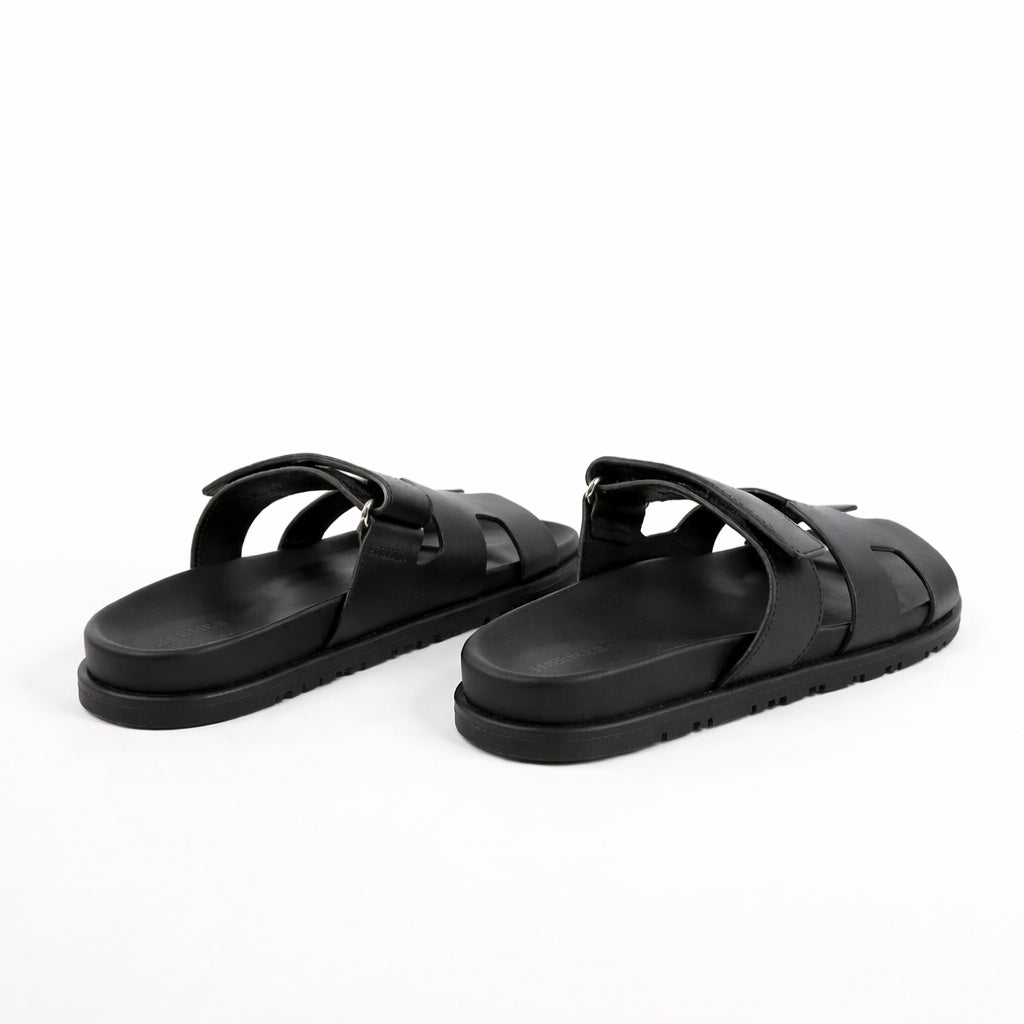 Marcos | Sandalias de Cuero con Velcro Hombre Suela Antideslizante