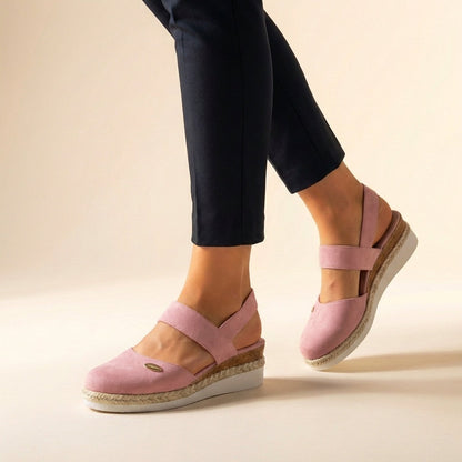 Marisol | Sandalias de Cuña Espadrille Slingback Mujer Elástico