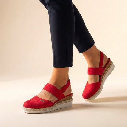Marisol | Sandalias de Cuña Espadrille Slingback Mujer Elástico