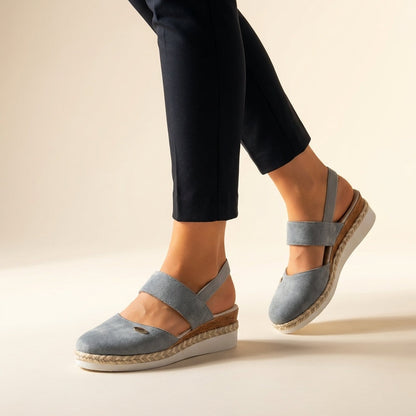 Marisol | Sandalias de Cuña Espadrille Slingback Mujer Elástico