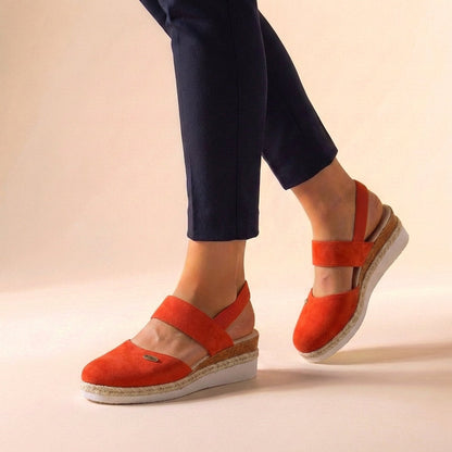 Marisol | Sandalias de Cuña Espadrille Slingback Mujer Elástico