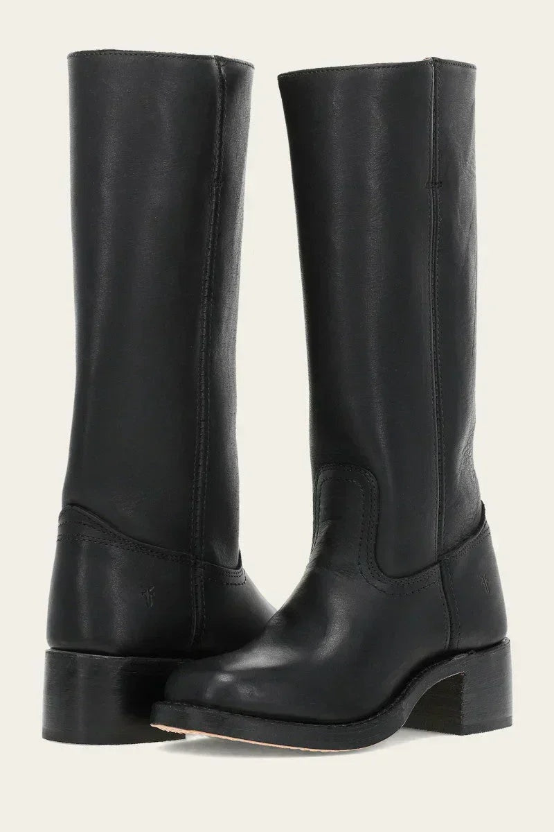 Mencía | Botas Cowboy de Piel Mujer Caña Alta Tacón