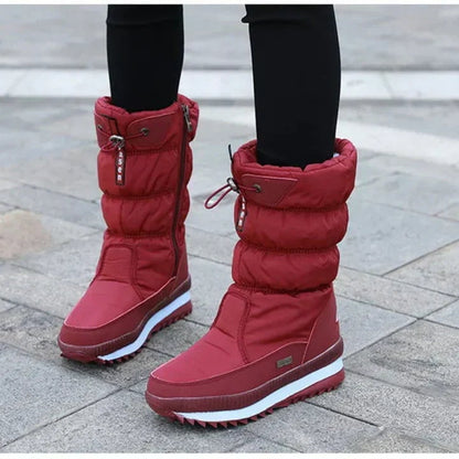Nahia | Botas de Invierno Impermeables Mujer Acolchadas Caña Alta