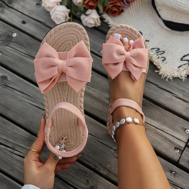 Naia | Chanclas Playa con Lazo Mujer Suela Acolchada