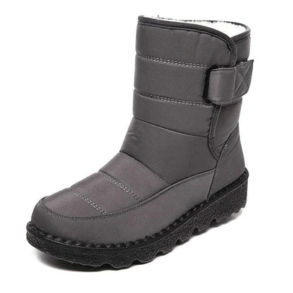 Nerea | Botas Impermeables Planas Mujer Forro Cálido Velcro
