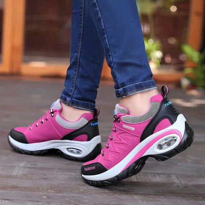 Nerea | Tenis Trekking con Suela Gruesa Mujer Cordones