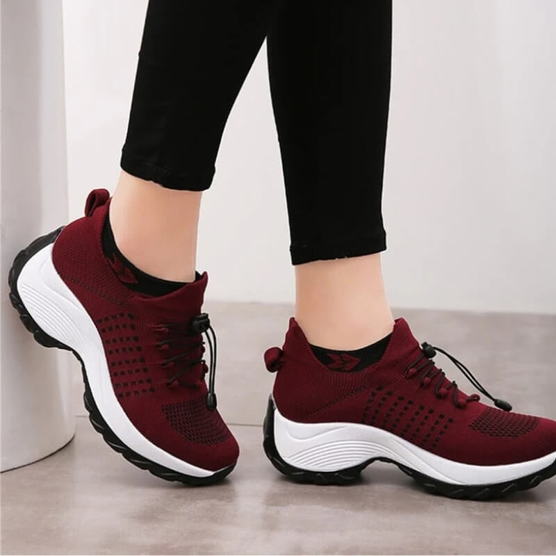 Noelia | Zapatillas Running Casual Mujer Suela Plataforma