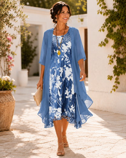 Olivia | Vestido con Chaqueta Combinada