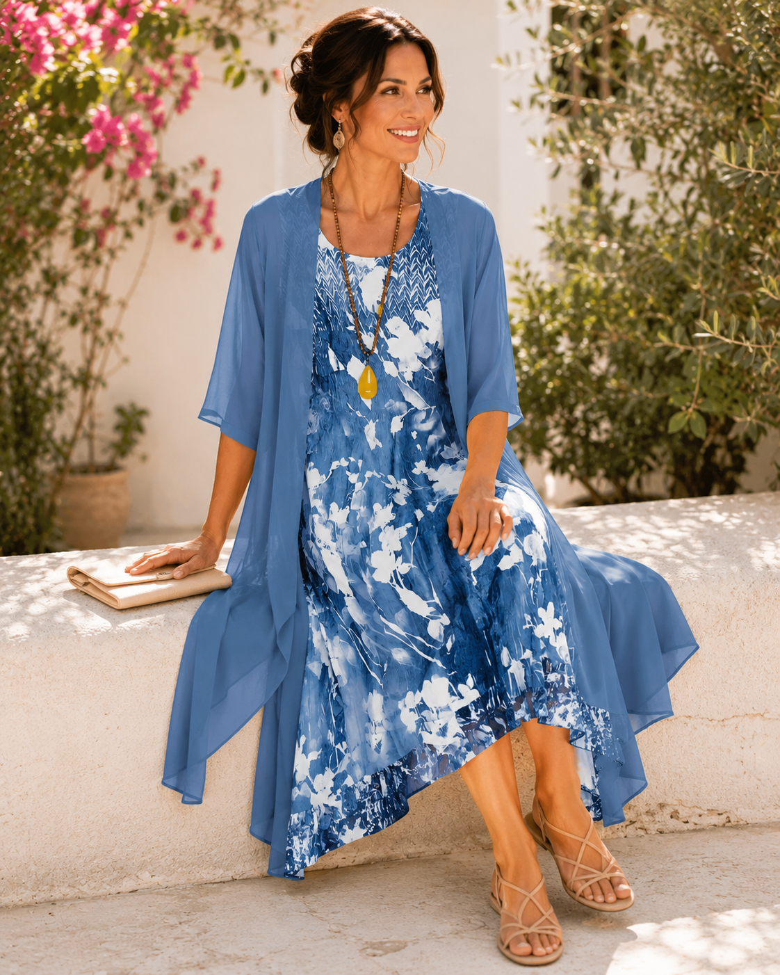 Olivia | Vestido con Chaqueta Combinada