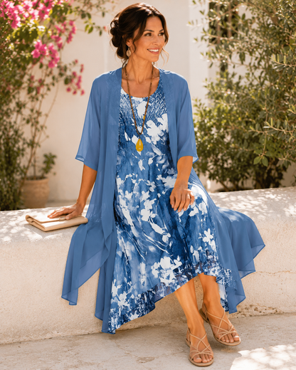Olivia | Vestido con Chaqueta Combinada
