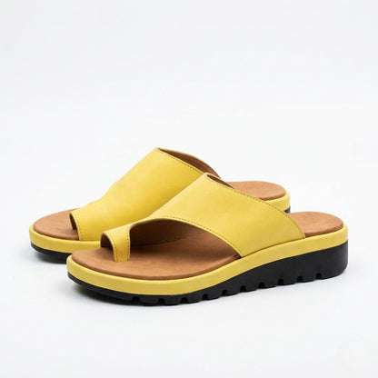 Raquel | Chanclas de Dedo con Cuña Mujer Suela Antideslizante