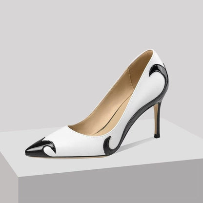 Rebeca | Zapatos de Tacón Stiletto Punta Fina Mujer Bicolor