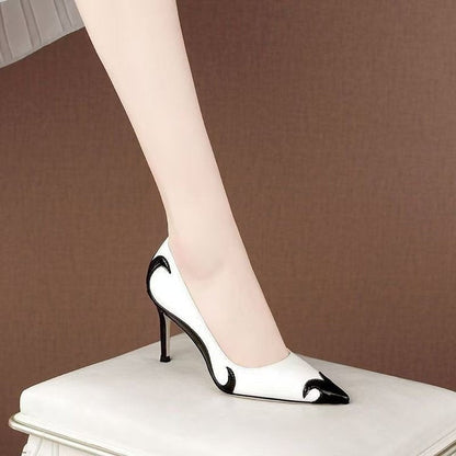 Rebeca | Zapatos de Tacón Stiletto Punta Fina Mujer Bicolor