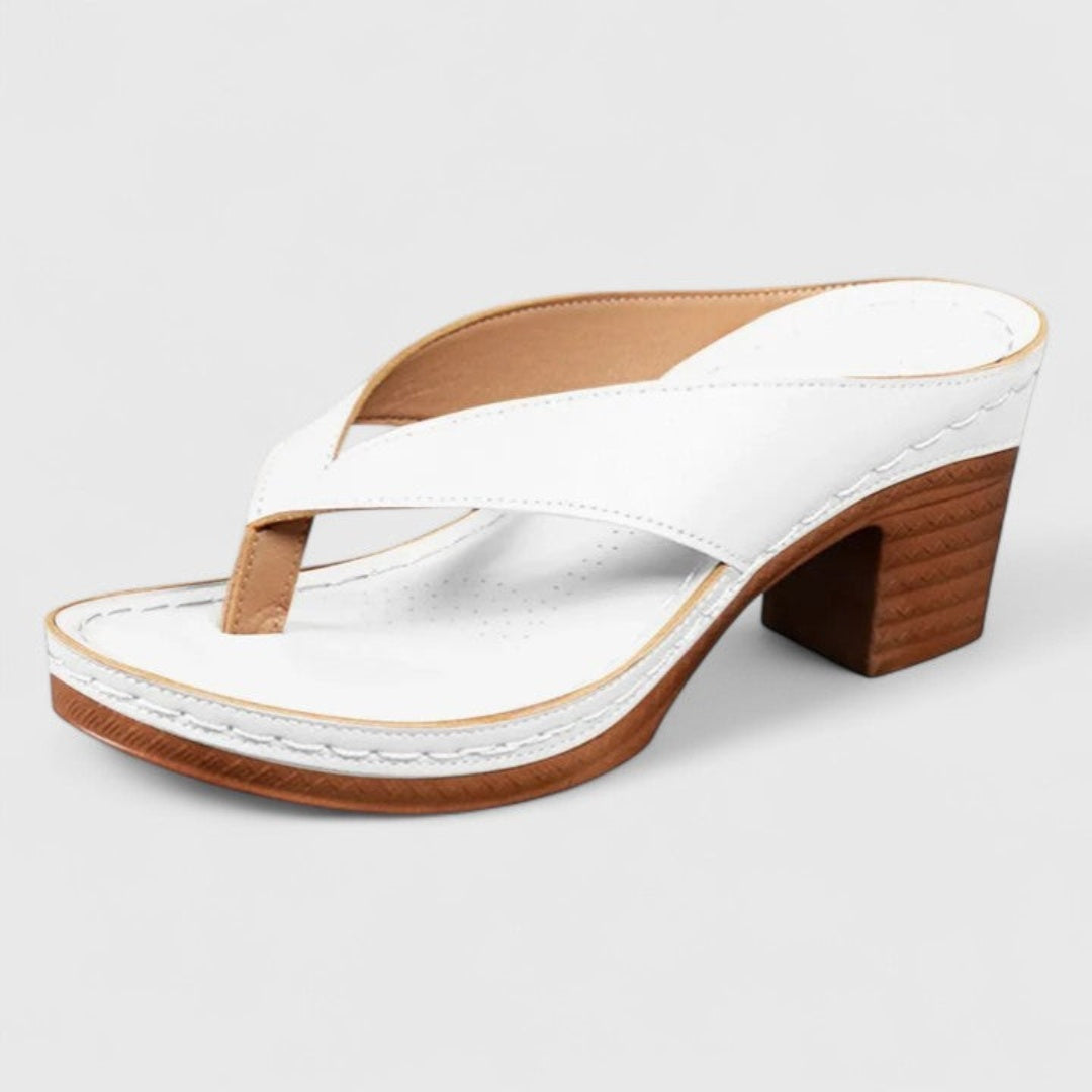 Esther | Sandalias de Dedo con Tacón Chunky Mujer