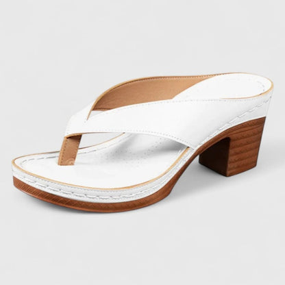 Esther | Sandalias de Dedo con Tacón Chunky Mujer